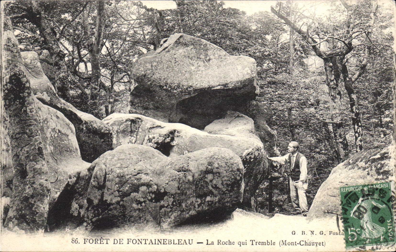 Bosque de Fontainebleau — La Roche qui Tremble (Mont-Châuyet) — G.B.N.G. Fontainebleau