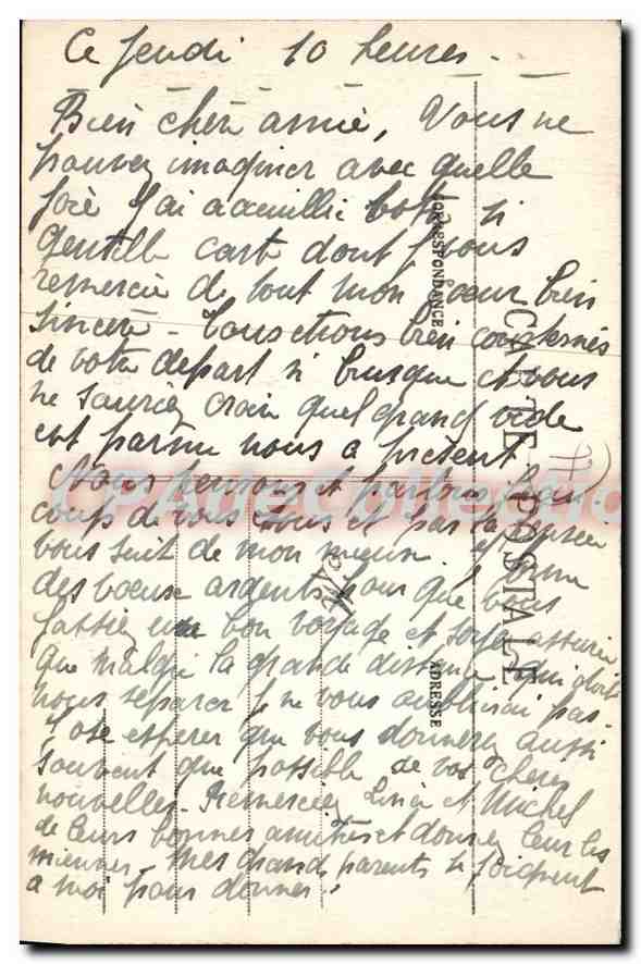 CPA Marlotte Route consuisant a la Plaine Verte  — Verso