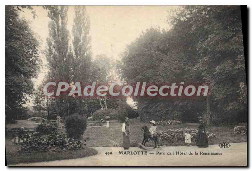 Marlotte — Parc de l'Hôtel de la Renaissance — Éditeur E. Le Darcy, n° 499