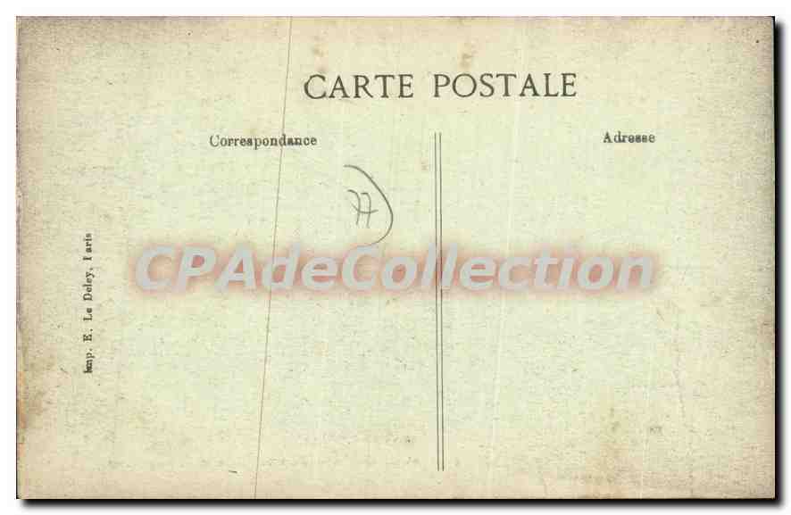Marlotte — Parc de l'Hôtel de la Renaissance — Éditeur E. Le Darcy, n° 499 — Verso