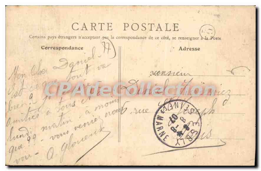 CPA Esbly un coin de Marne  — Rückseite