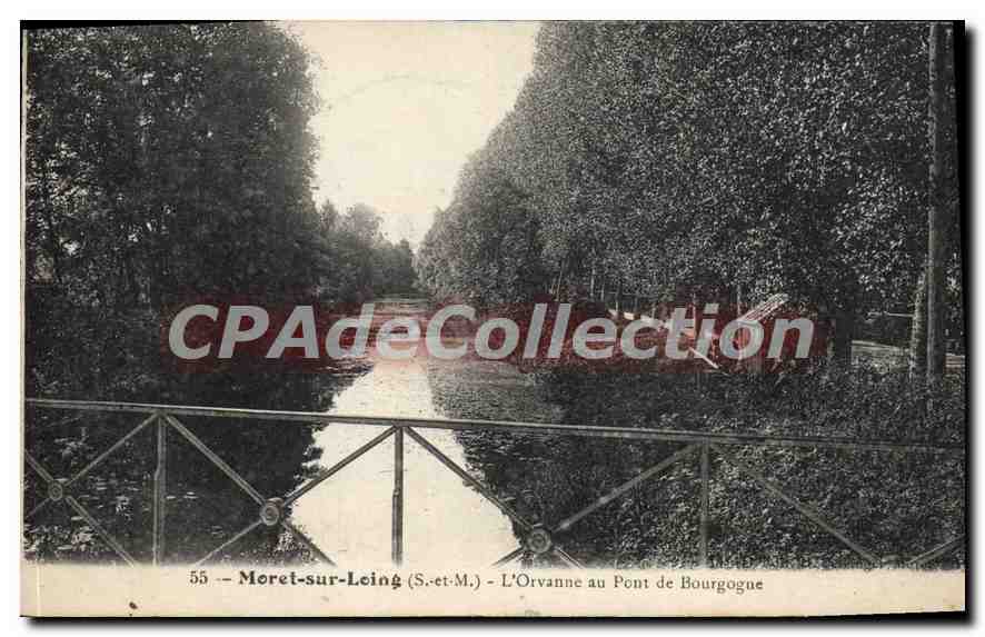 Moret-sur-Leing (S.-et-M.) — L'Orvanne au Pont de Bourgogne — éditeur non identifié, n° 55