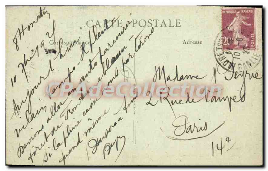 Moret-sur-Leing (S.-et-M.) — L'Orvanne au Pont de Bourgogne — éditeur non identifié, n° 55 — Verso