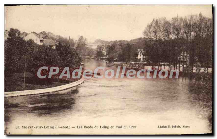 Moret-sur-Loing (S.-et-M.) — Les Bords du Loing en aval du Pont — Edition H. Dubois, Moret