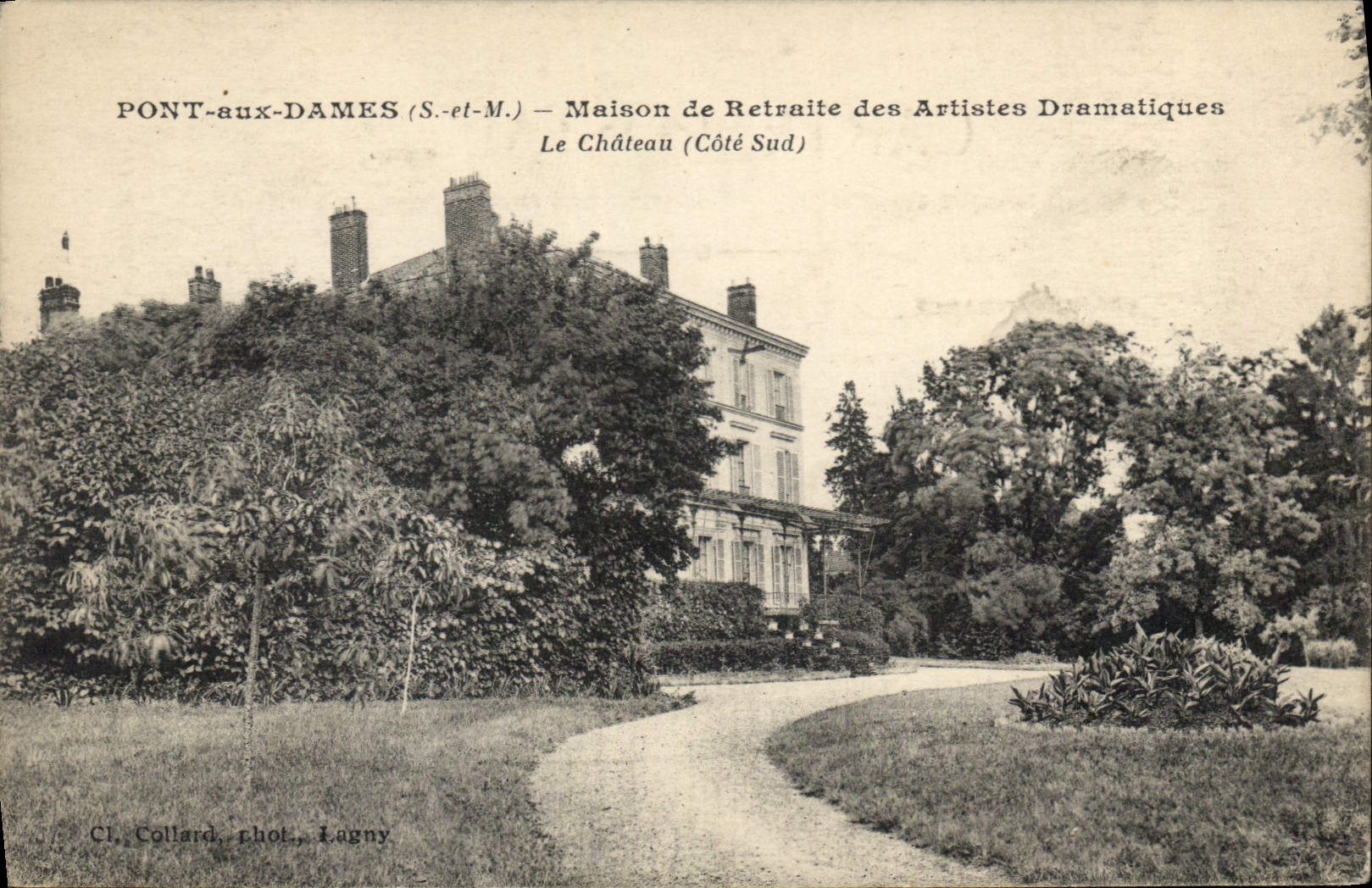 CPA Pont aux Dames S et M maison de Retraite des Artiste Dramatique Le Chateau cote sud 