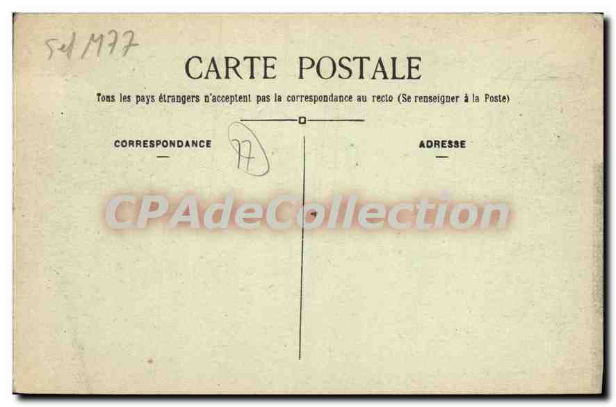 CPA Pont aux Dames S et M maison de Retraite des Artiste Dramatique Le Chateau cote sud  — Verso