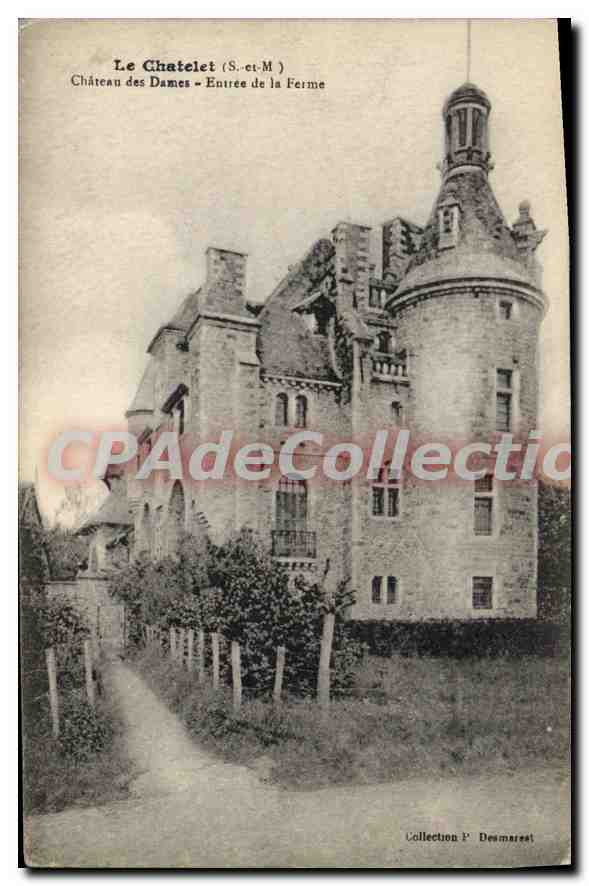 CPA Le Chatelet S et M Chateau des Dames Entree de la Ferme 