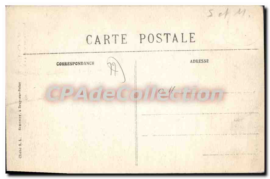 CPA Le Chatelet S et M Chateau des Dames Entree de la Ferme  — Verso