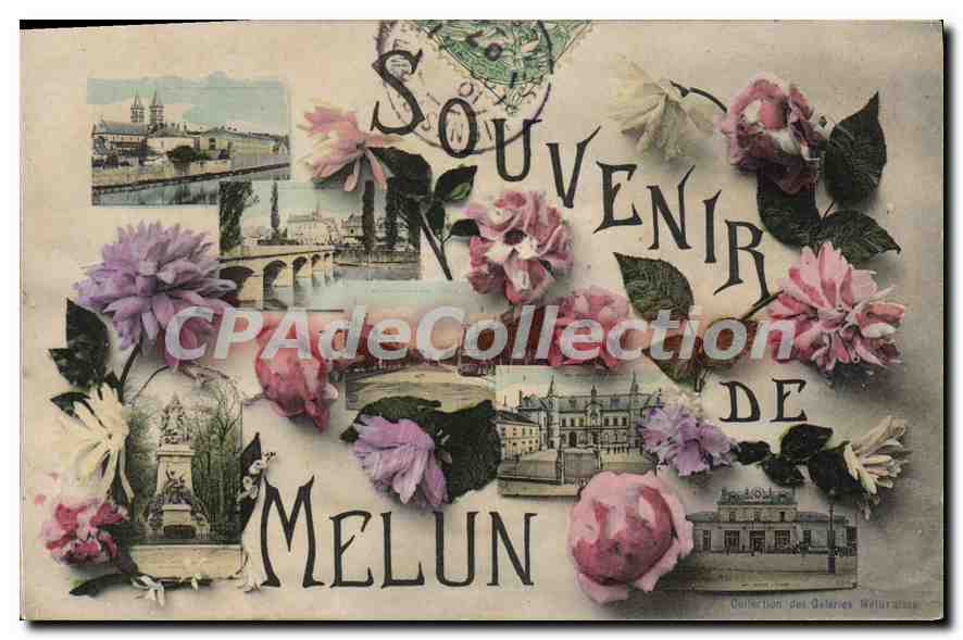 Melun — Souvenir de Melun — Collection des Galeries Walfuraton - Anverso