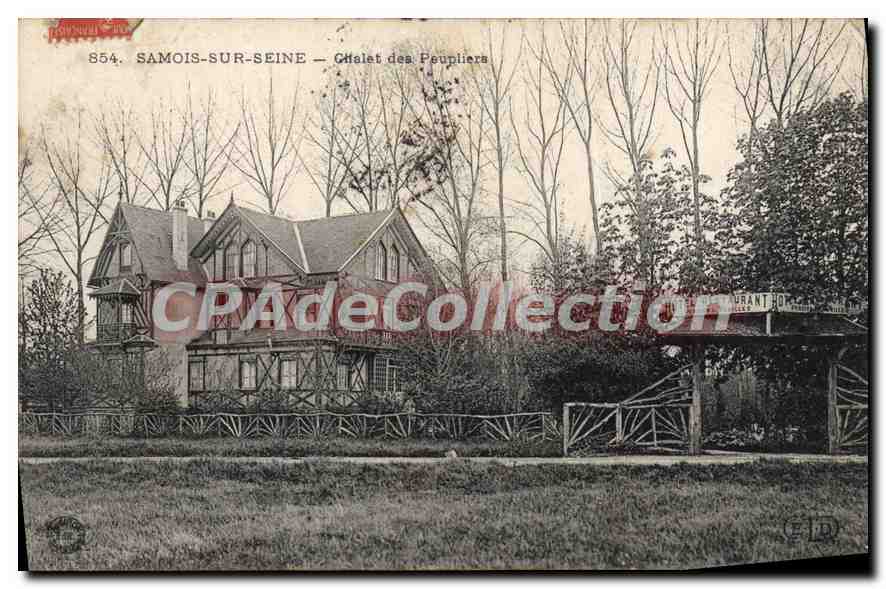 CPA Samois sur Mer Chalet des Peupliers 