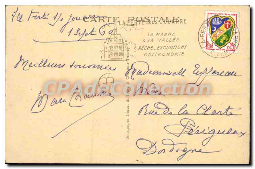 La Ferté-sous-Jouarre (S.-et-M.) — Un coin de la Marne — Edit. Tranchero — Reverso