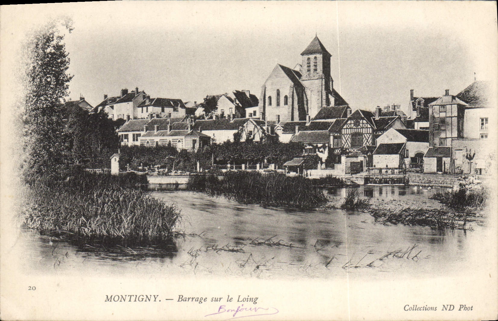 Montigny — Barrage sur le Loing — Collections ND Phot