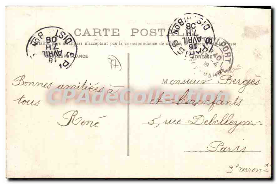 Germigny-l'Évêque — Un coin de Pêche — Éditeur inconnu, n°15 — Verso