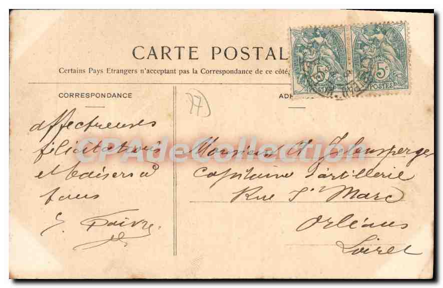 Forêt de Fontainebleau — Établissement de la Roche Eponge — n°6 — Achterkant