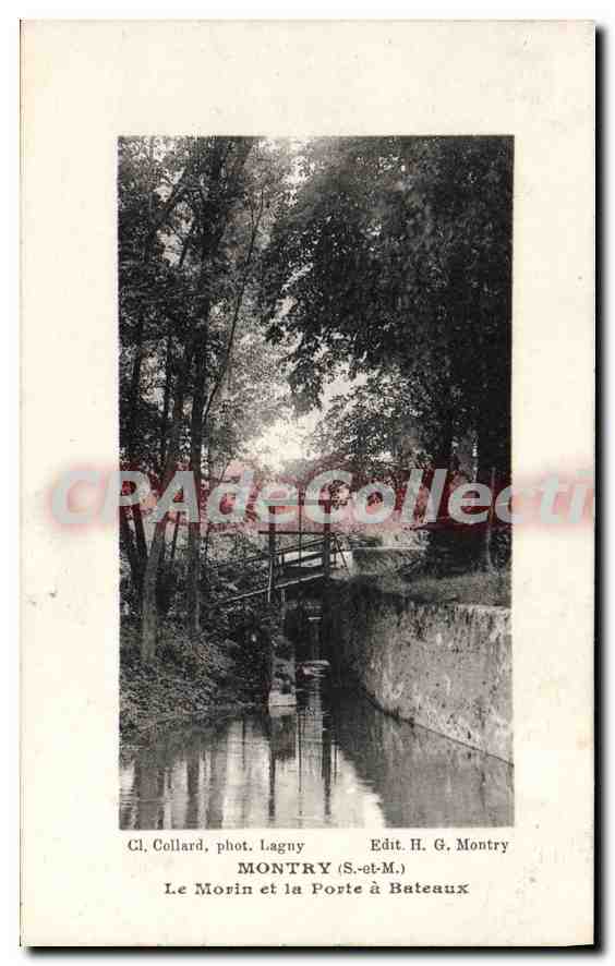 CPA Montry S et M Le Morin et la Porte a Bateaux 