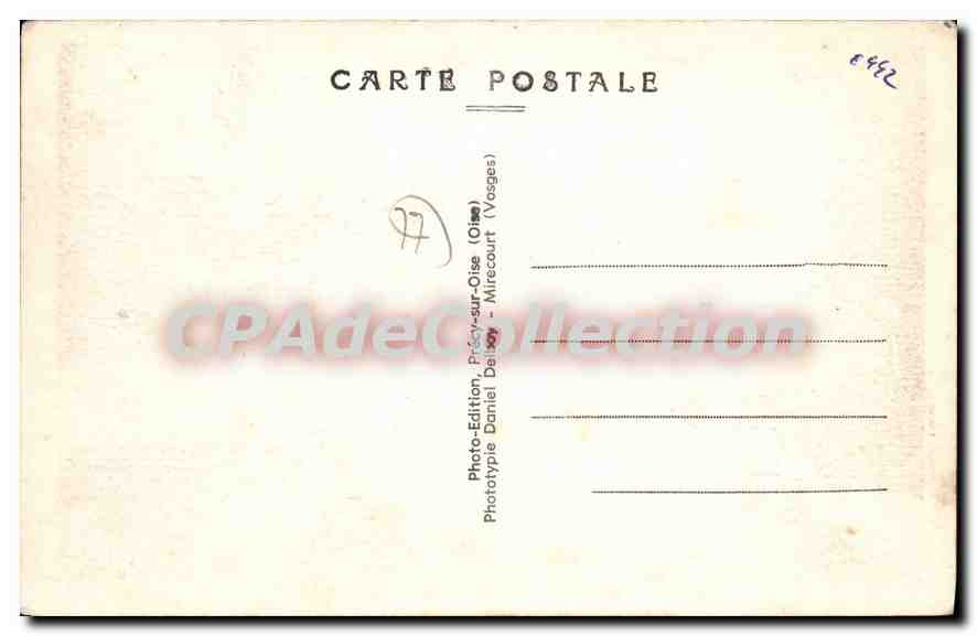 Voisenon (S.-et-M.) — View of Château du Jard — Publisher Gardin, Tubac — Back