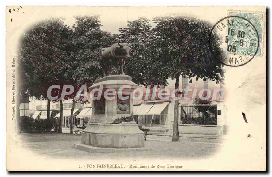 Fontainebleau - Monument voor Rosa Bonheur — uitgever Tubault, uitgevers, Fontainebleau, n°2