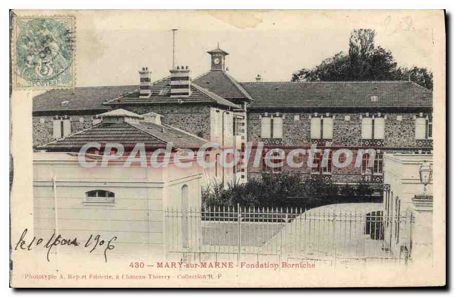 CPA Mary sur Marne Fondation Borniche 