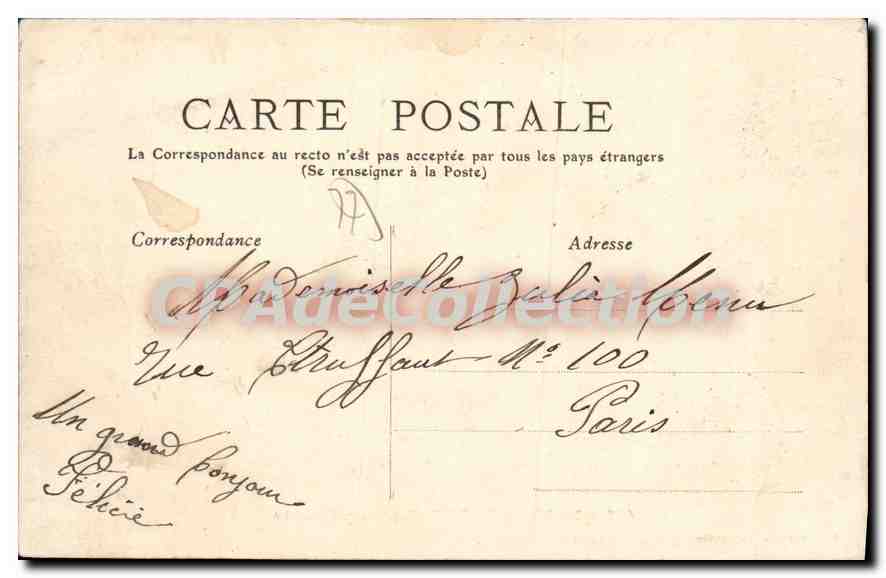 CPA Mary sur Marne Fondation Borniche  — Rückseite