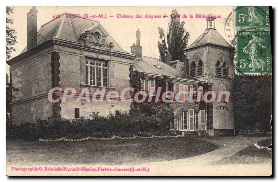 Rethel (S.-et-M.) — Château des Abymes — Côté de la Bibliothèque — Photographie G. Brindelet