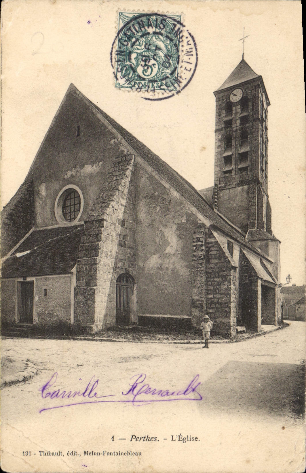 Perthes - L'Église — éditeur Thibault, Melun-Fontainebleau, n°4