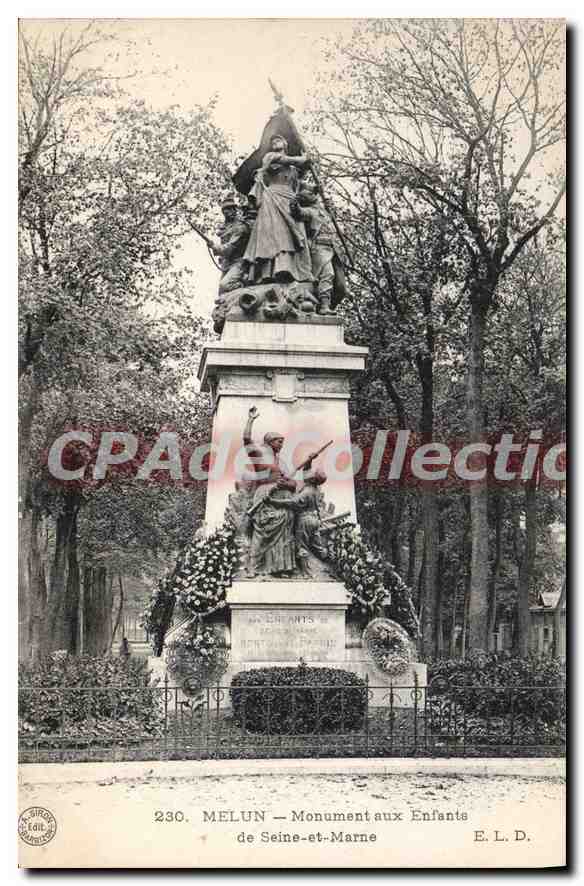 MELUN — Monument aux Enfants de Seine-et-Marne — E. L. D.