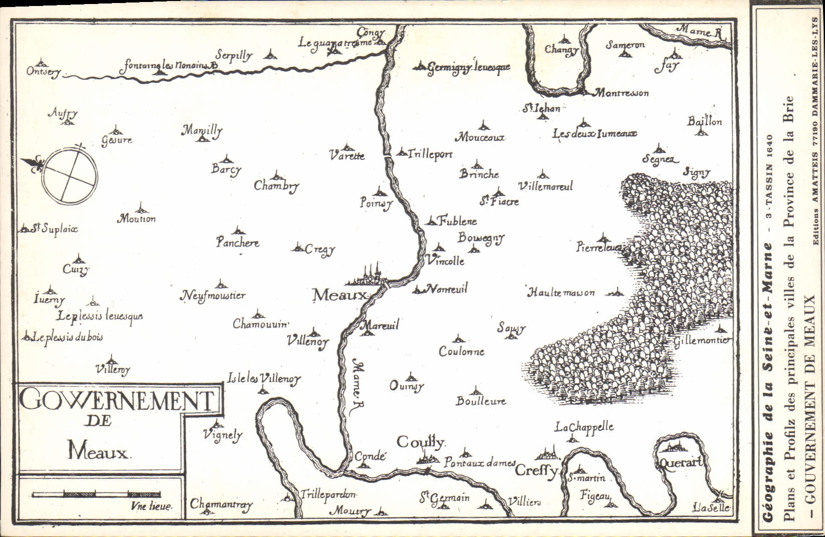 Gobierno de Meaux — Planos y Perfiles de las principales ciudades de la Provincia de Meaux — Ediciones Amatter 77100