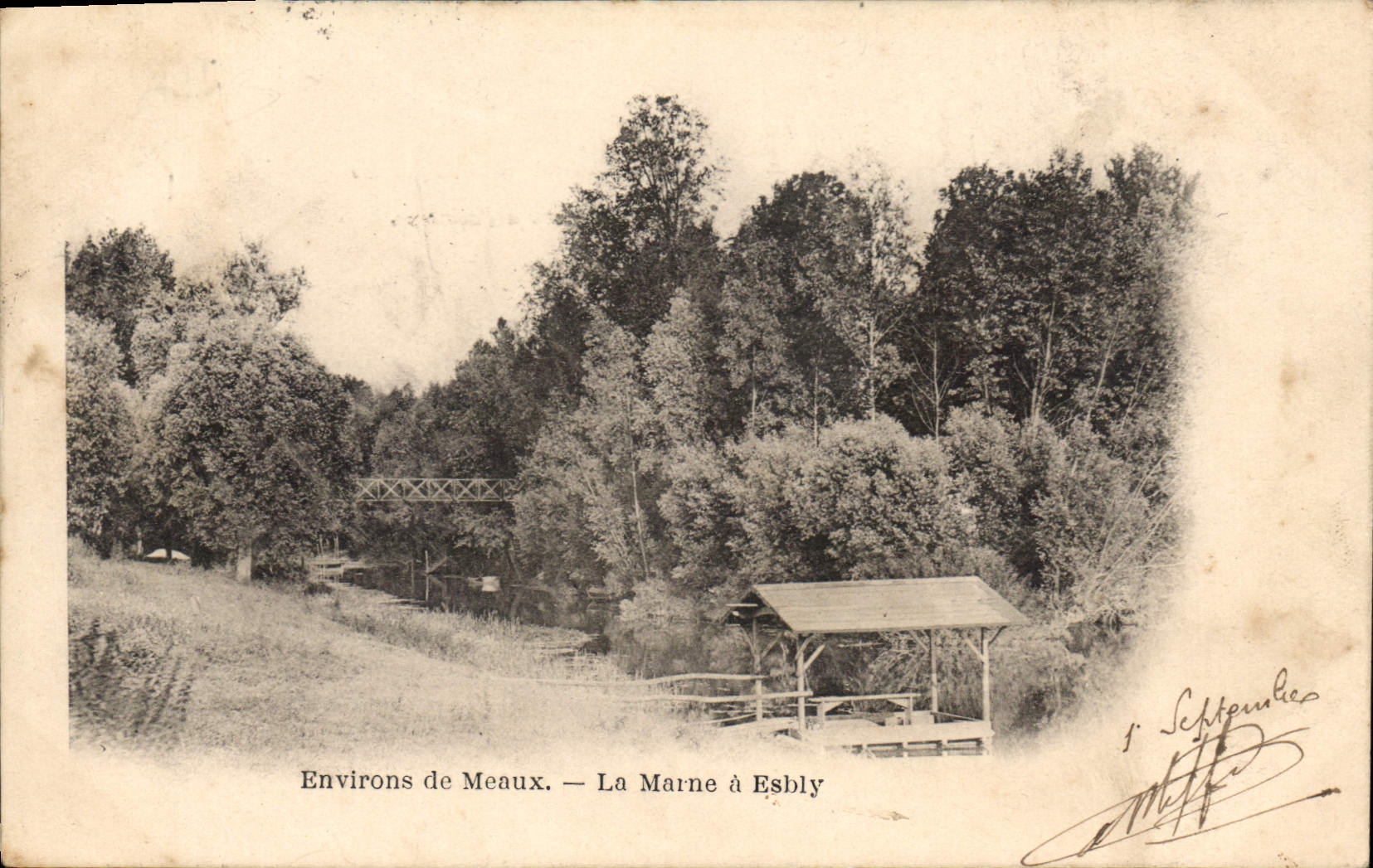 CPA Environs de meaux La Marne a Esbly 