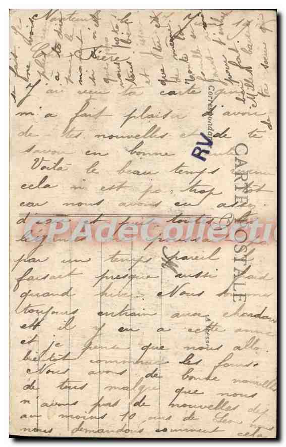 CPA Guerre de 1914 Puisieux (S et M) Ferme de Poligny incendiee par les Allemands — Verso