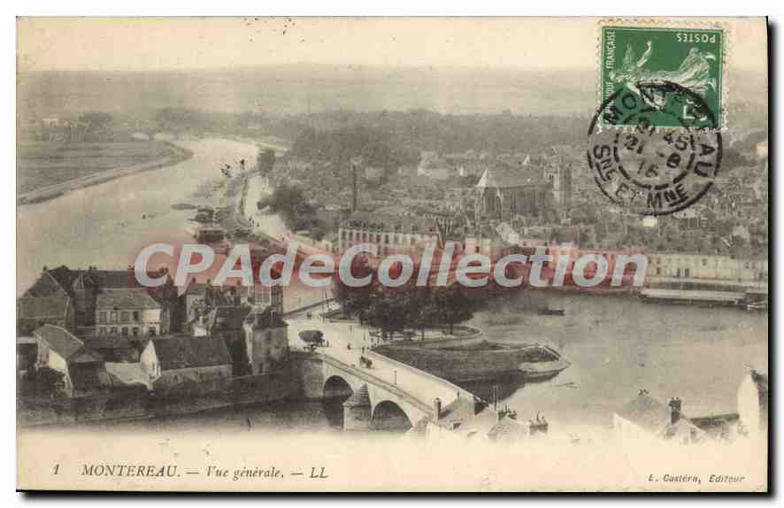 Montereau — Vue générale — LL — J. Custéra, Editeur