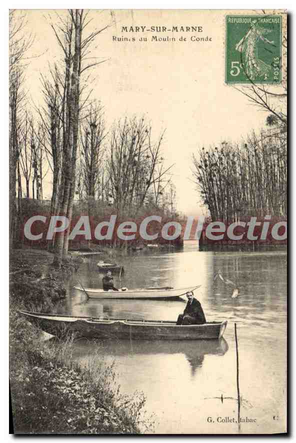 Mary-sur-Marne — Ruines au Moulin de Conde — G. Collet, Aubae