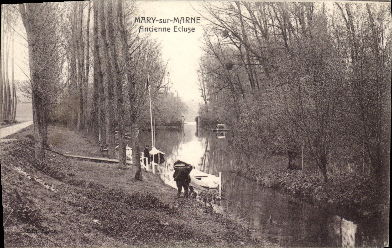 CPA Mary sur Marne Ancienne Ecluse