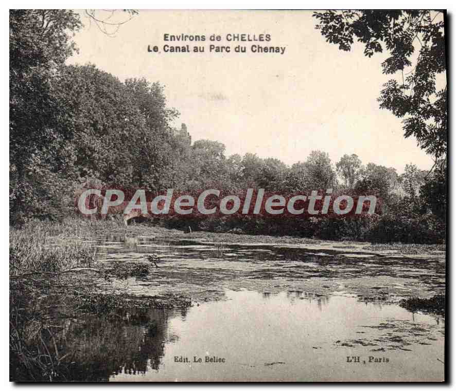 Around CHELLES — The Canal at Parc du Chenay — Publisher Le Beliec, L’H, Paris