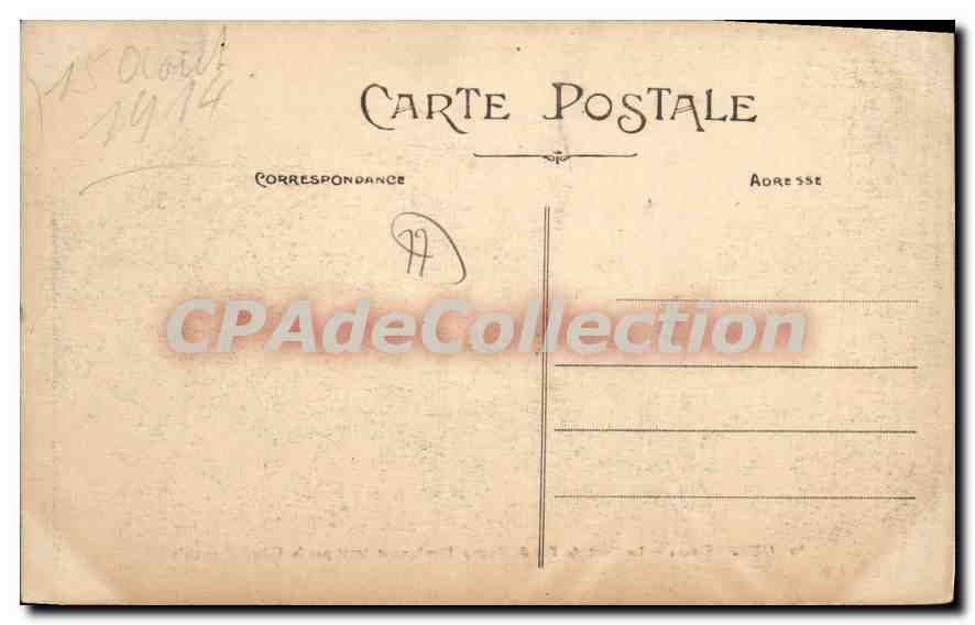 CPA Guerre 1914 Le Pont de Fer de Lagny Thigny detruit par le Genie Francais — Rückseite
