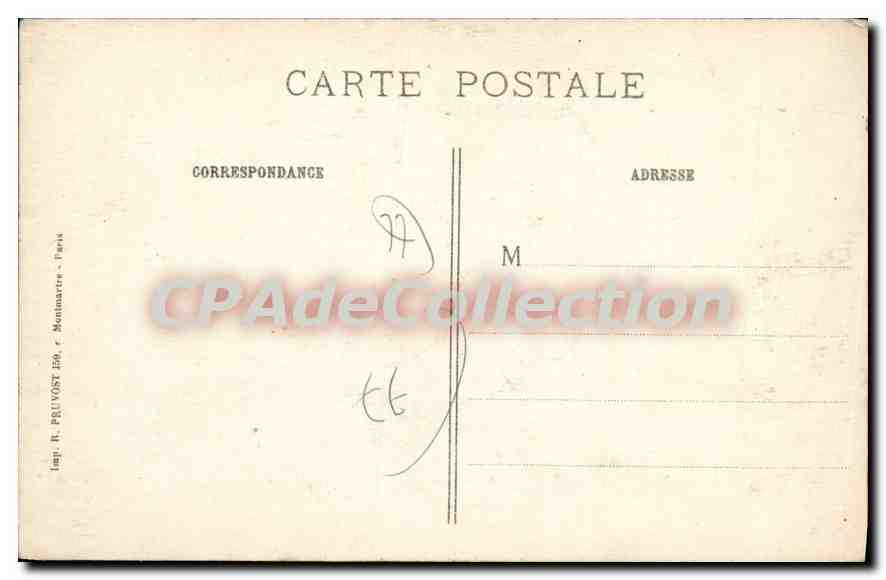 CPA La Guerre Bataille de L'Ourcq 15 au 10 septembre 1914 Barcy (S et M) Interieur de l'Eglise — Rückseite