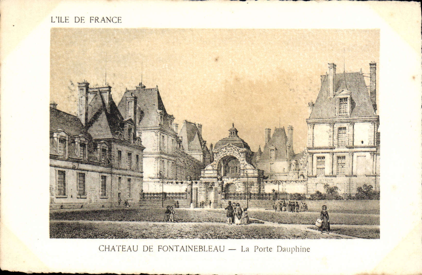 Castillo de Fontainebleau — La Puerta Dauphine — Edición Artística STPRA París