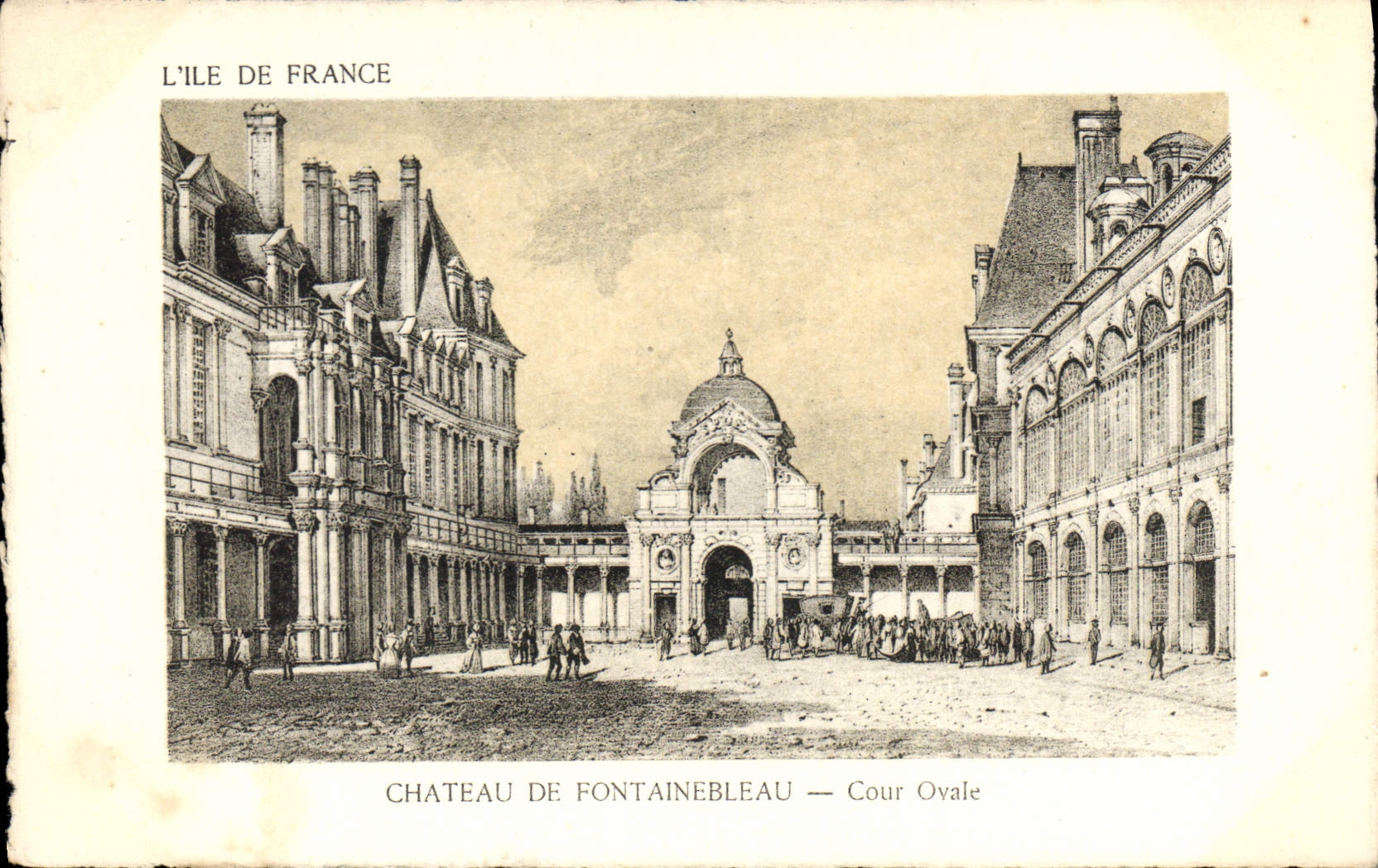 Castello di Fontainebleau — Cortile Ovale — Edizione Artistica STIPRA