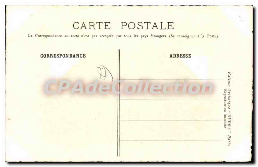 Castello di Fontainebleau — Cortile Ovale — Edizione Artistica STIPRA — Verso