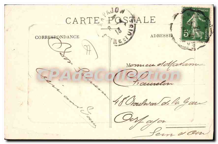 Lagny — Un aspect de la Marne — Collection H. Gérard — Verso