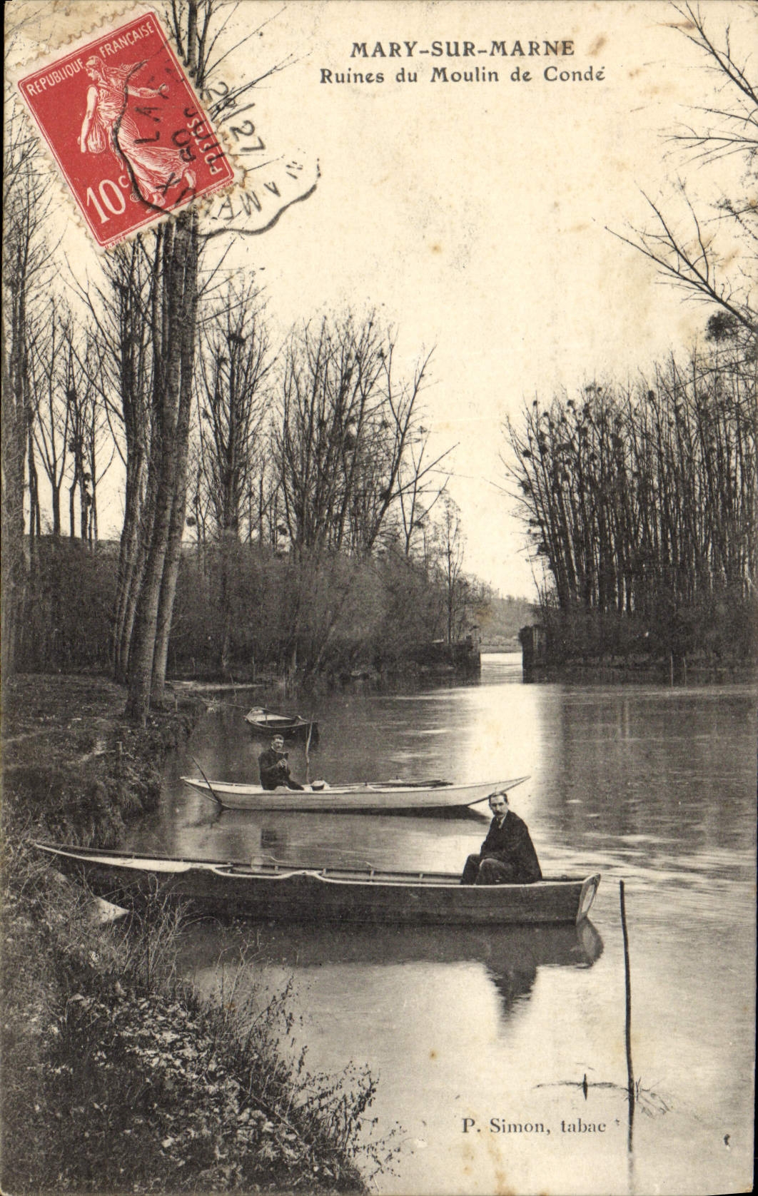 MARY-SUR-MARNE — Ruines du Moulin de Condé — P. Simon, tabac