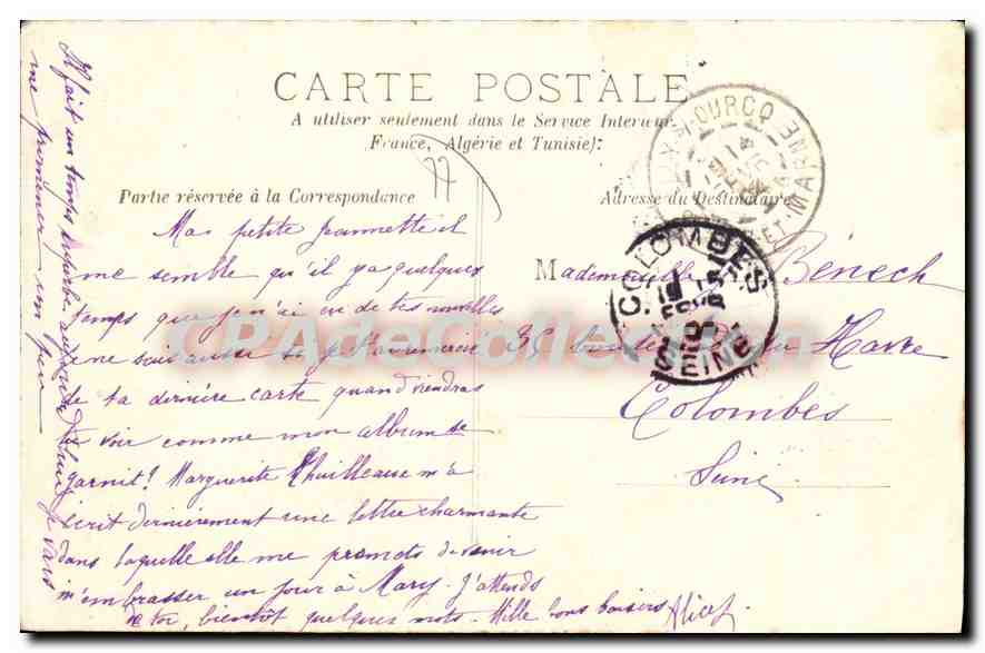 Mary-sur-Marne — Le Calvaire — éditeur inconnu, n° de série non visible — Rückseite