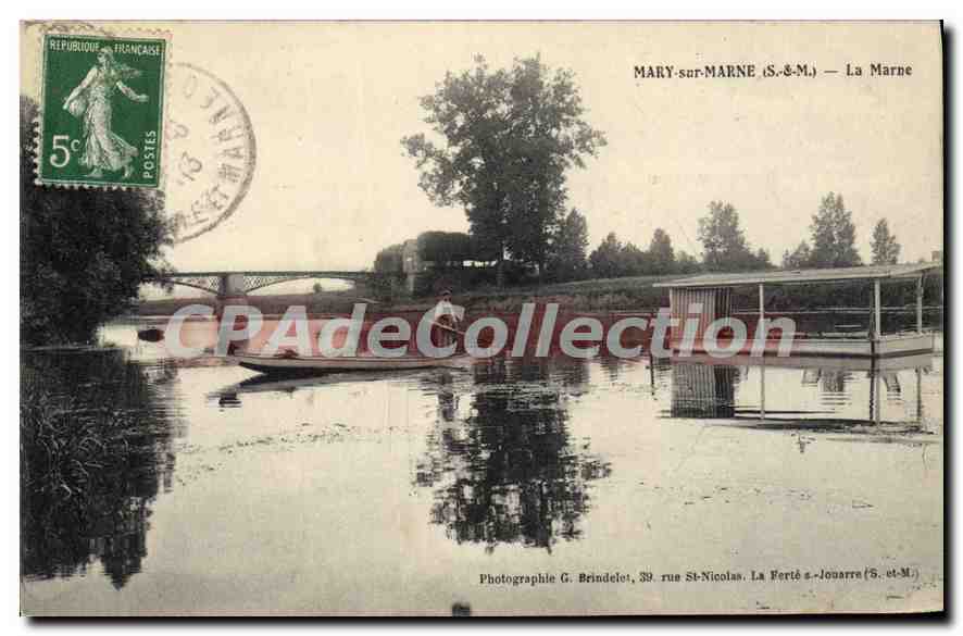 Mary-sur-Marne — La Marne — Photography by G. Brindelet, 39, rue St-Nicolas, La Ferté-sous-Jouarre (S.-et-M.)