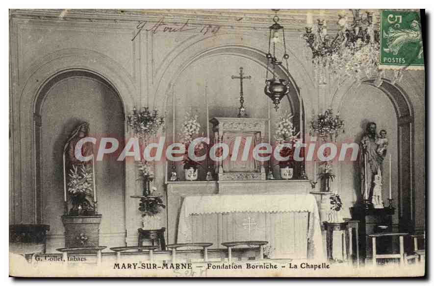 CPA Mary sur Marne Fondation Borniche La Chapelle