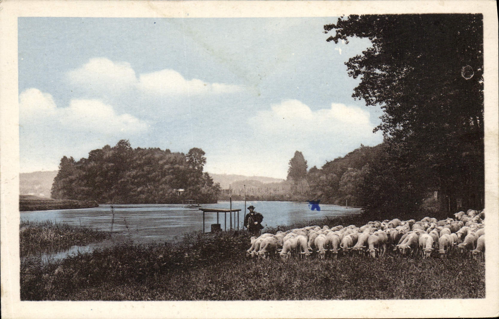 Mairy-sur-Marne — Fishing and Sheep Herd — Publisher: Château-l'Hermitier