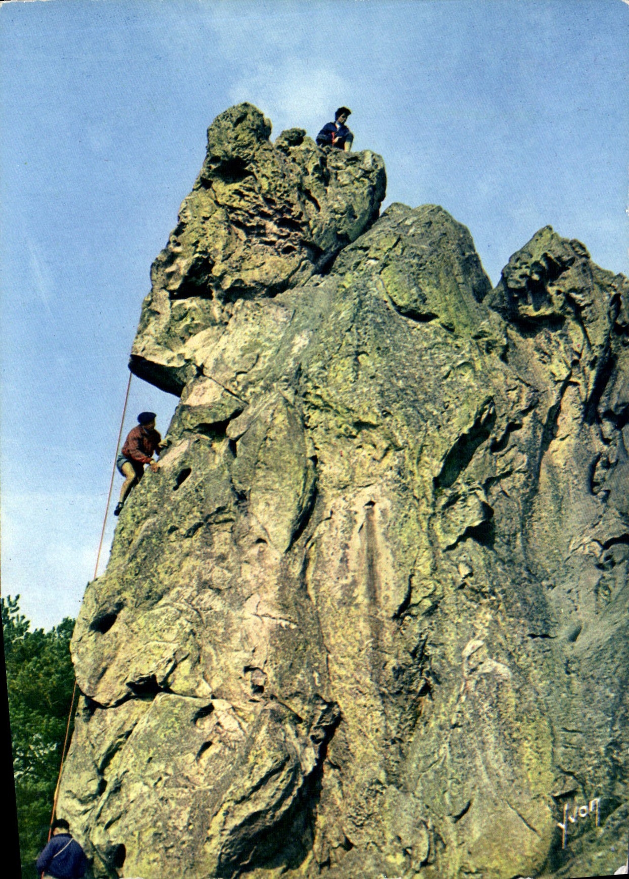 CPSM Larchant (Seine et Marne) Le Rocher de la Dome Loanne