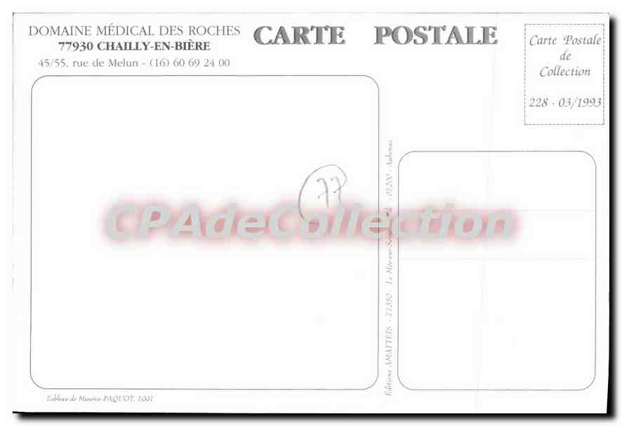 Medical Domain of the Rocks — Chailly-en-Bière — Amattius Edition — Back