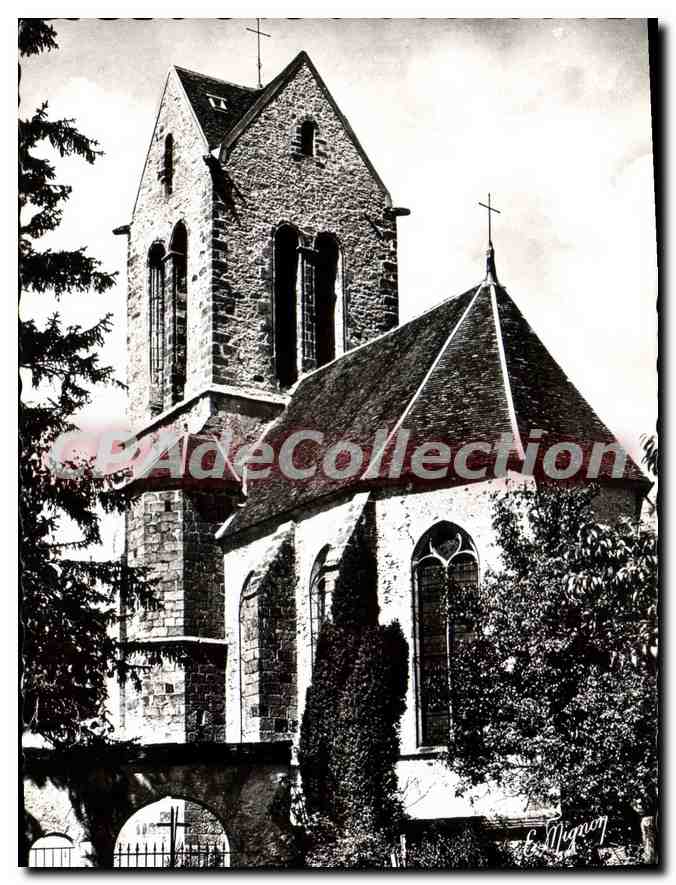 CPSM Mons en Montois (S et M) Le Montois Pittoresque Abside de L'Eglise (XIIIe S)
