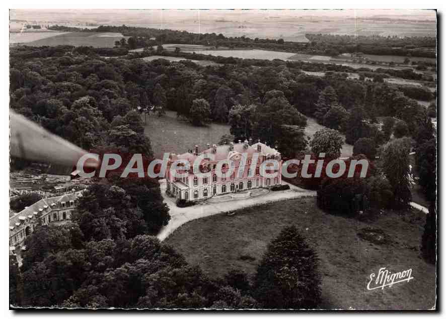 CPSM La Brosse Monceaux (S et M) Seminaire des Missions O M I Vue aerienne