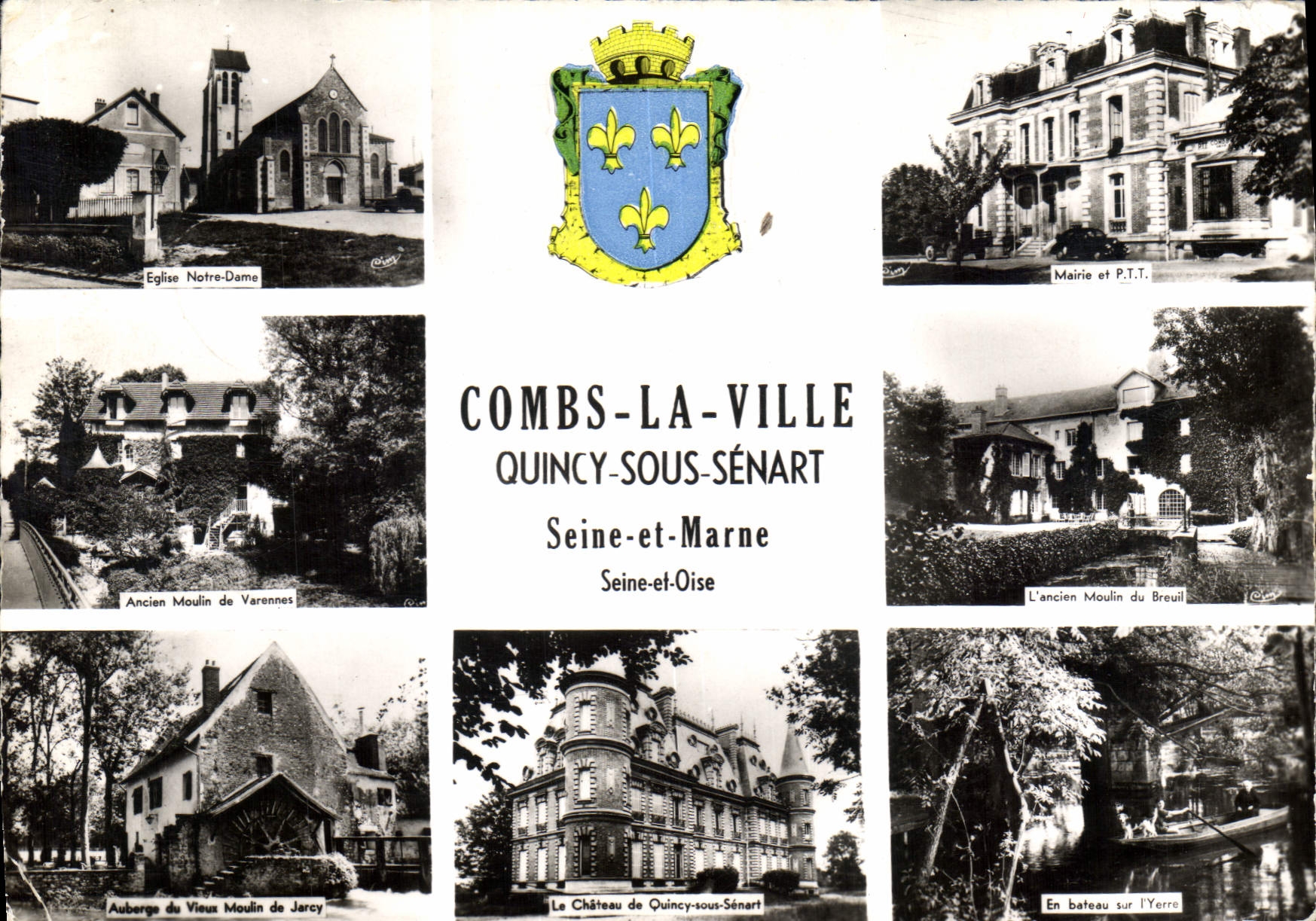 CPSM Combs la Ville Quincy sous Senart Seine et Marne Seine et Oise