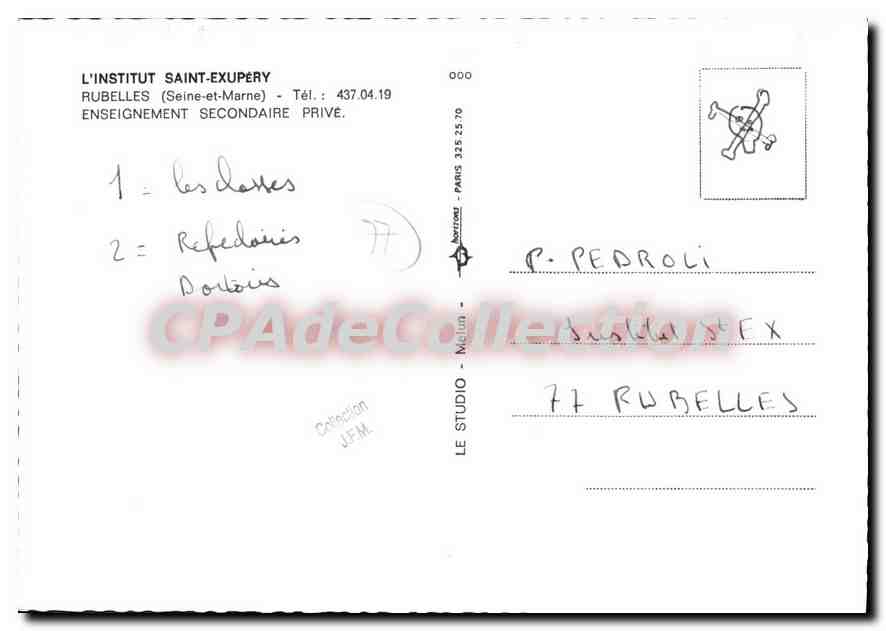Vue aérienne de l'Institut Saint-Exupéry à Rubelles — éditeur Le Studio — n° 000 — Reverso